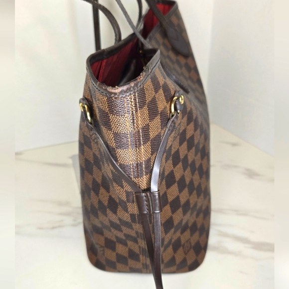 Louis Vuitton Damier Ebene Neverfull Tote Bag MM Size - Picture 5 of 15